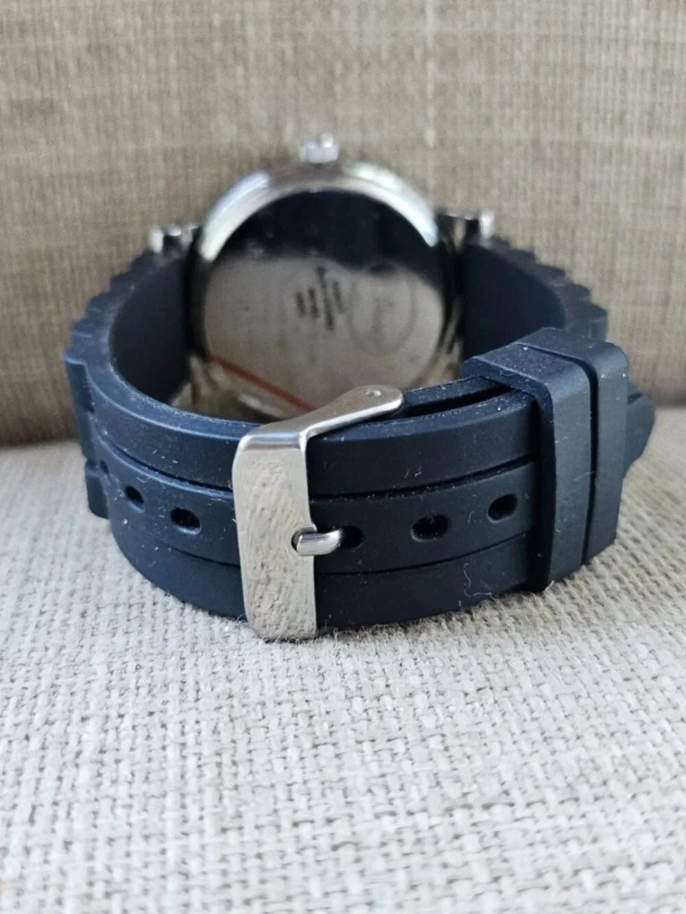 Disney Accutime Wristwatch Black Rubber Strap Quartz Prince Charming Watch